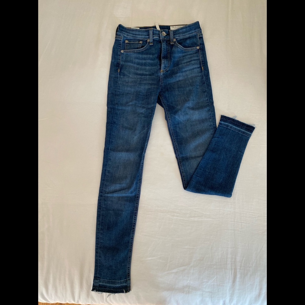 Rag & Bone High Rise Ankle Skinny Jeans - Picture 2 of 7